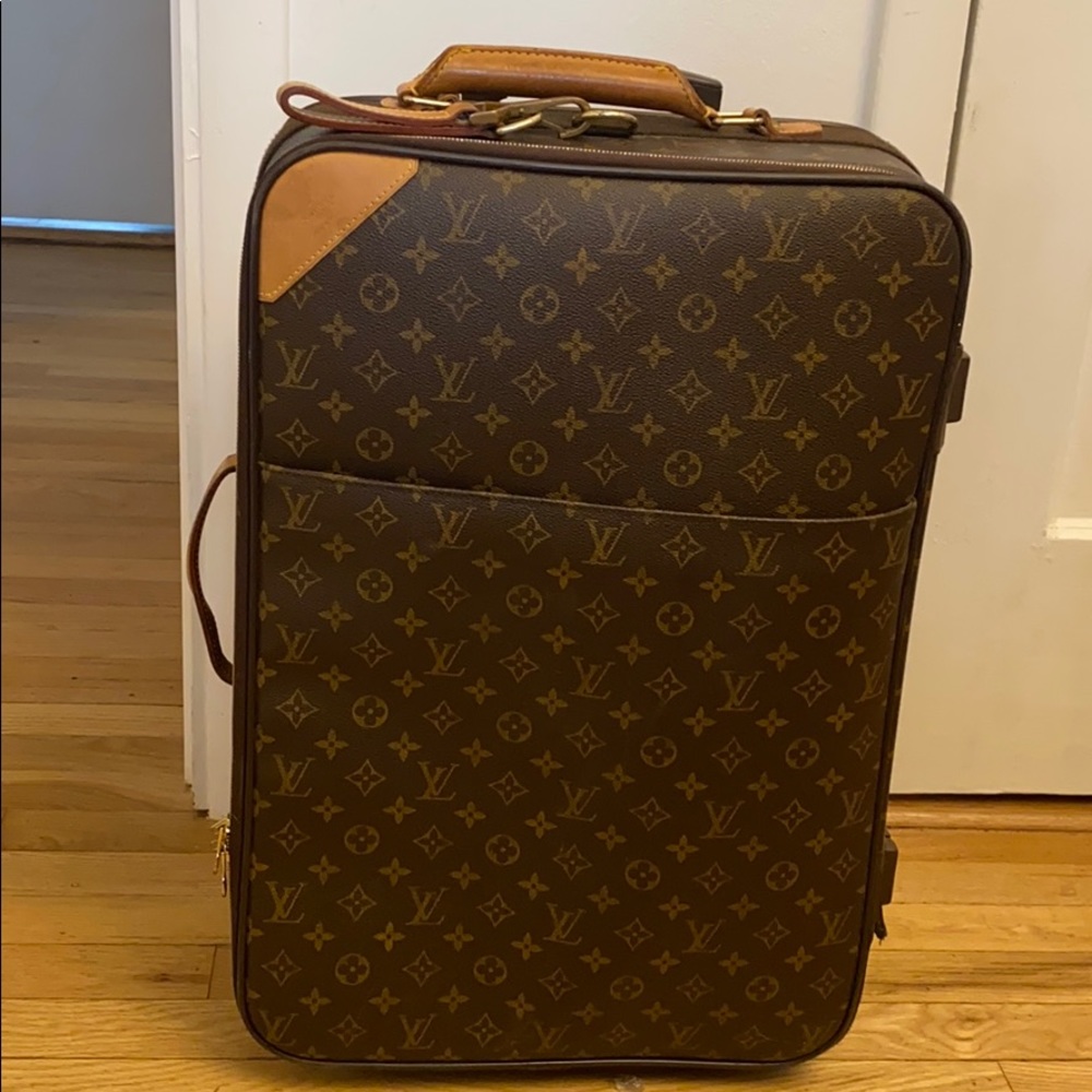Louis Vuitton monogram luggage Pegase 45